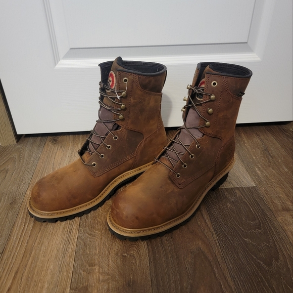 Red Wing Irish Setter 8 inch Work Boots - Picture 2 of 6